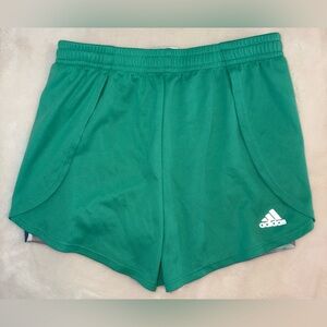 Adidas Girls  | Medium 10/12 | Green Athletic Shorts with Built-In Biker Shorts
